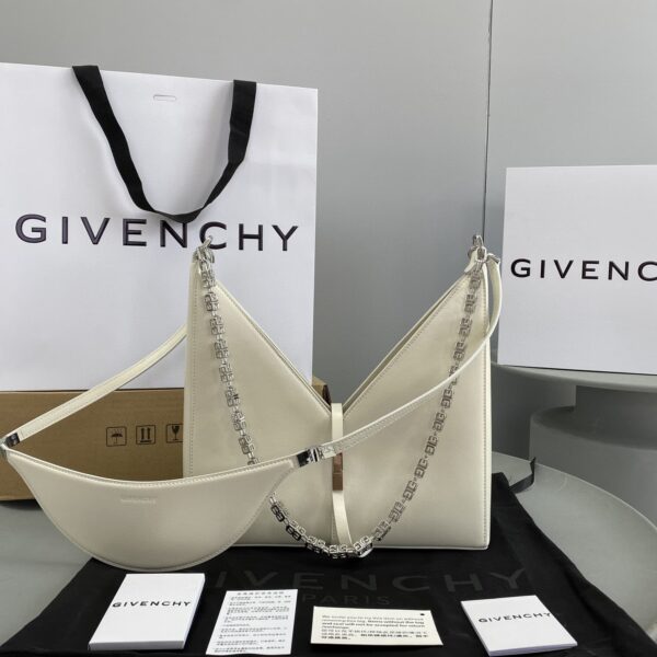 Givenchy Small Cut Out Bag Ivory For Women, Women's Handbags, Shoulder Bags 10.6in/27cm GVC