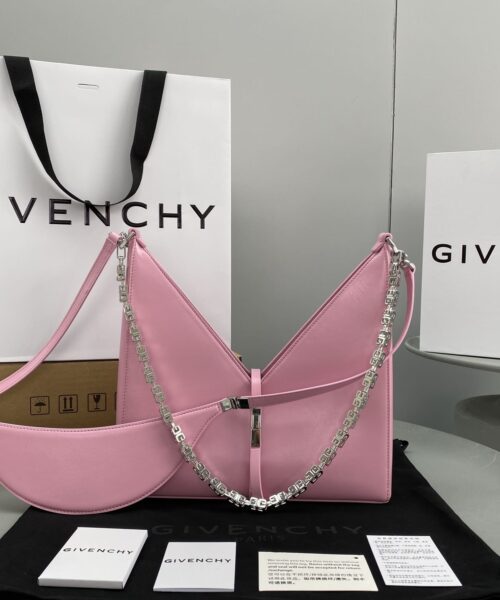 Givenchy Small Cut Out Bag Pink For Women, Women's Handbags, Shoulder Bags 10.6in/27cm GVC