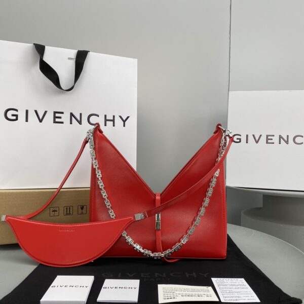 Givenchy Small Cut Out Bag Red For Women, Women's Handbags, Shoulder Bags 10.6in/27cm GVC
