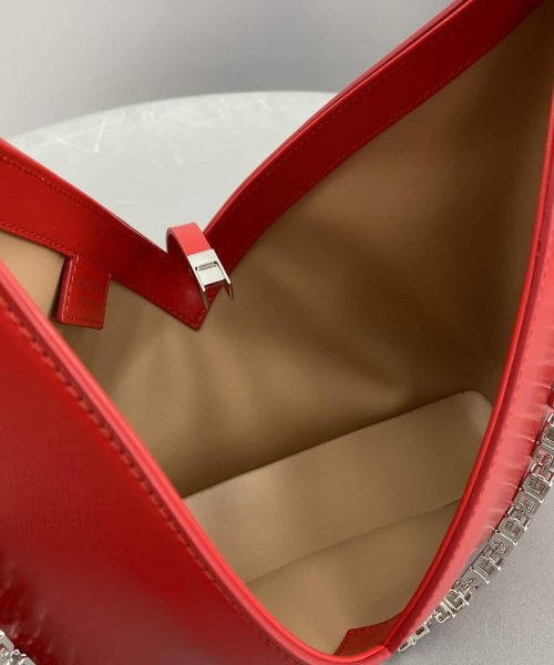 Givenchy Small Cut Out Bag Red For Women, Women's Handbags, Shoulder Bags 10.6in/27cm GVC