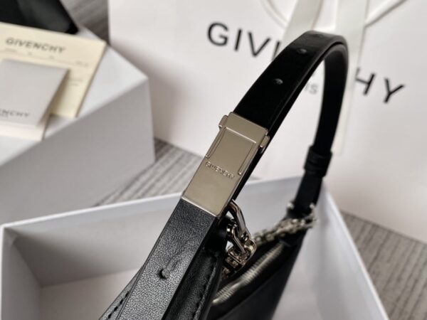 Givenchy Small Moon Cut Out Bag Black For Women, Women's Handbags, Shoulder Bags 9.8in/25cm GVC BB50LGB1A4-001