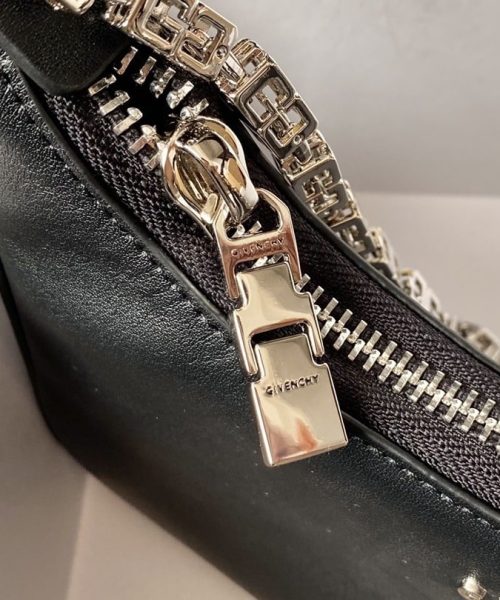 Givenchy Small Moon Cut Out Bag Black For Women, Women's Handbags, Shoulder Bags 9.8in/25cm GVC BB50LGB1A4-001
