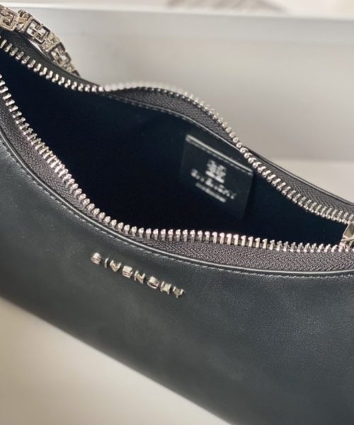 Givenchy Small Moon Cut Out Bag Black For Women, Women's Handbags, Shoulder Bags 9.8in/25cm GVC BB50LGB1A4-001