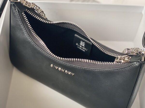 Givenchy Small Moon Cut Out Bag Black For Women, Women's Handbags, Shoulder Bags 9.8in/25cm GVC BB50LGB1A4-001