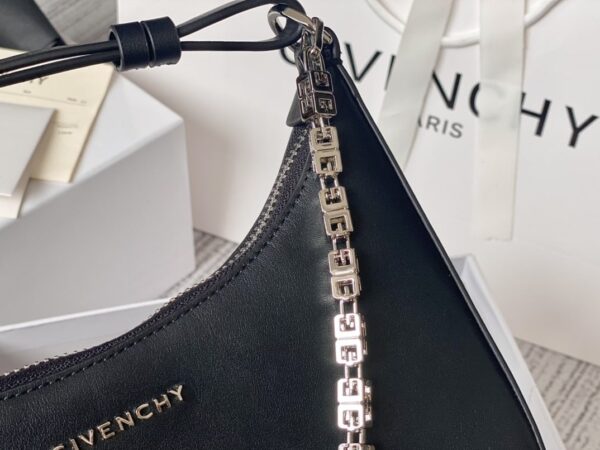 Givenchy Small Moon Cut Out Bag Black For Women, Women's Handbags, Shoulder Bags 9.8in/25cm GVC BB50LGB1A4-001
