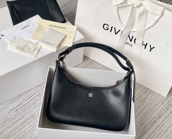 Givenchy Small Moon Cut Out Bag Black For Women, Women's Handbags, Shoulder Bags 9.8in/25cm GVC BB50LGB1A4-001