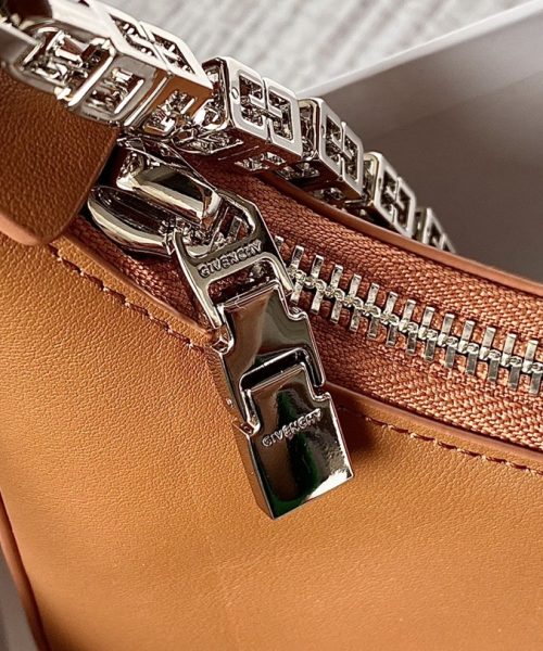 Givenchy Small Moon Cut Out Bag Caramel Brown For Women, Women's Handbags, Shoulder Bags 9.8in/25cm GVC