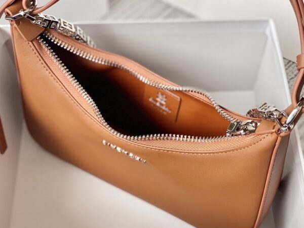Givenchy Small Moon Cut Out Bag Caramel Brown For Women, Women's Handbags, Shoulder Bags 9.8in/25cm GVC