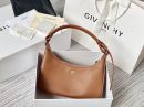 Givenchy Small Moon Cut Out Bag Caramel Brown For Women, Women's Handbags, Shoulder Bags 9.8in/25cm GVC