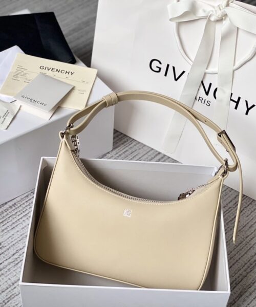 Givenchy Small Moon Cut Out Bag Cream For Women, Women's Handbags, Shoulder Bags 9.8in/25cm GVC