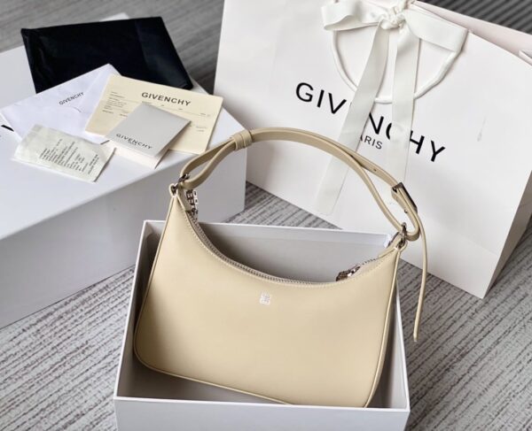 Givenchy Small Moon Cut Out Bag Cream For Women, Women's Handbags, Shoulder Bags 9.8in/25cm GVC