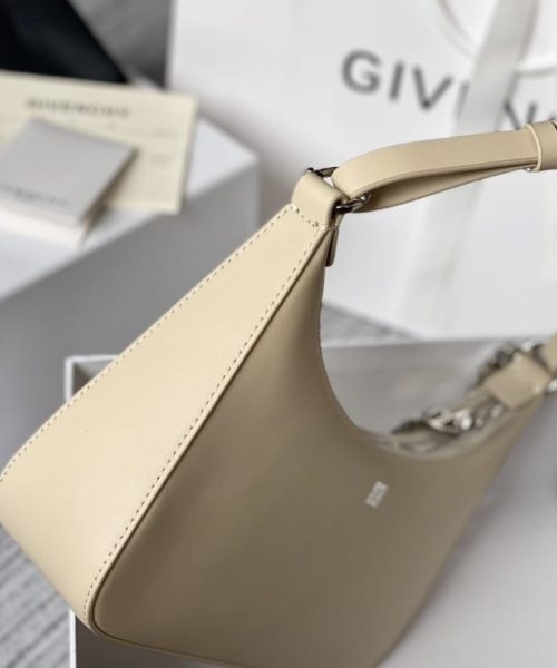 Givenchy Small Moon Cut Out Bag Cream For Women, Women's Handbags, Shoulder Bags 9.8in/25cm GVC