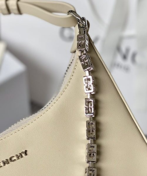 Givenchy Small Moon Cut Out Bag Cream For Women, Women's Handbags, Shoulder Bags 9.8in/25cm GVC