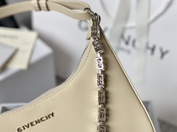 Givenchy Small Moon Cut Out Bag Cream For Women, Women's Handbags, Shoulder Bags 9.8in/25cm GVC