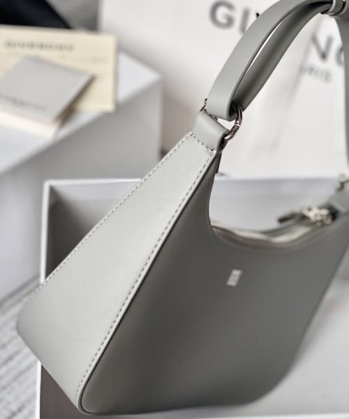 Givenchy Small Moon Cut Out Bag Grey For Women, Women's Handbags, Shoulder Bags 9.8in/25cm GVC