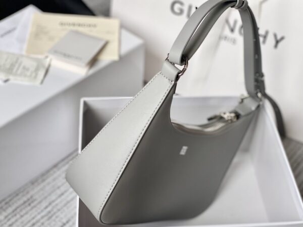 Givenchy Small Moon Cut Out Bag Grey For Women, Women's Handbags, Shoulder Bags 9.8in/25cm GVC
