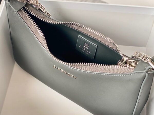 Givenchy Small Moon Cut Out Bag Grey For Women, Women's Handbags, Shoulder Bags 9.8in/25cm GVC