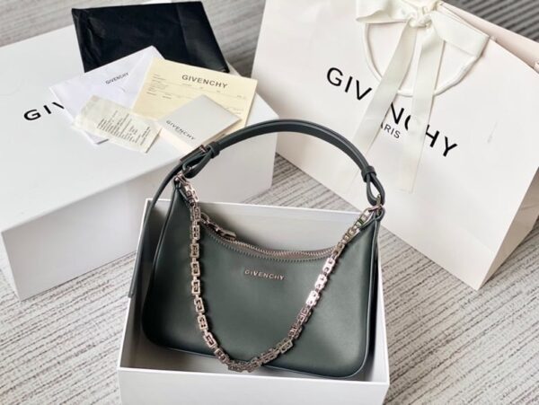 Givenchy Small Moon Cut Out Bag Pickle For Women, Women's Handbags, Shoulder Bags 9.8in/25cm GVC