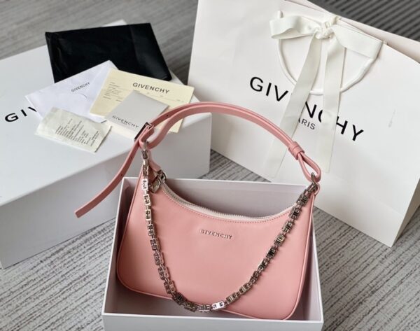 Givenchy Small Moon Cut Out Bag Pink For Women, Women's Handbags, Shoulder Bags 9.8in/25cm GVC
