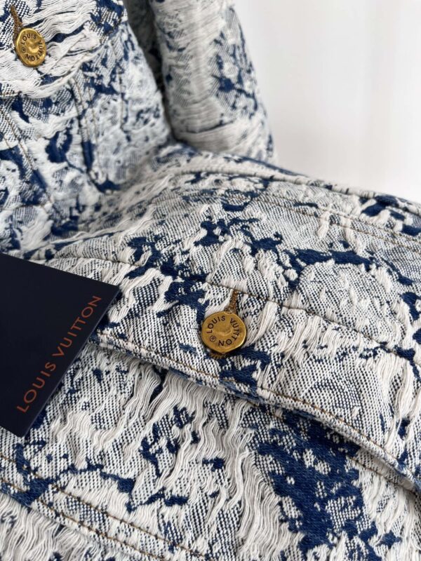 Gold Tone LV Buttons Jacket Multicolor For Women