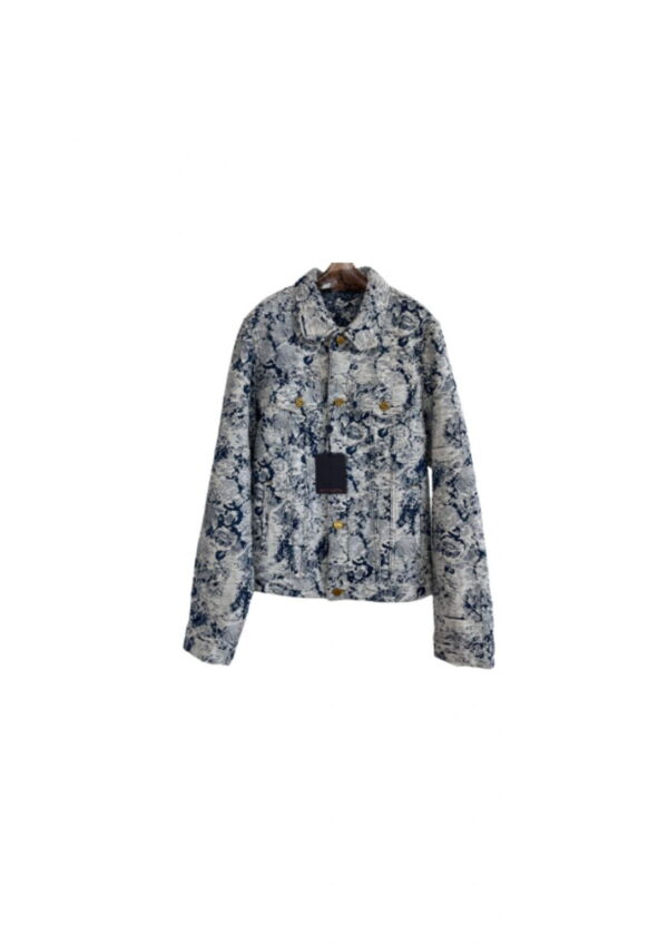 Gold Tone LV Buttons Jacket Multicolor For Women