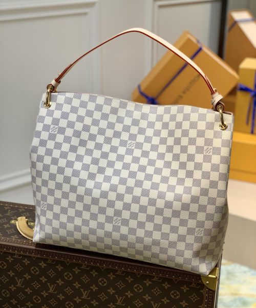 1:1 Replica Louis Vuitton LV Graceful MM Damier Azur Canvas Exclusive Bag For Women N42233 - 16.1in/ 41cm