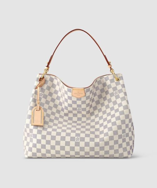 1:1 Replica Louis Vuitton LV Graceful MM Damier Azur Canvas Exclusive Bag For Women N42233 - 16.1in/ 41cm