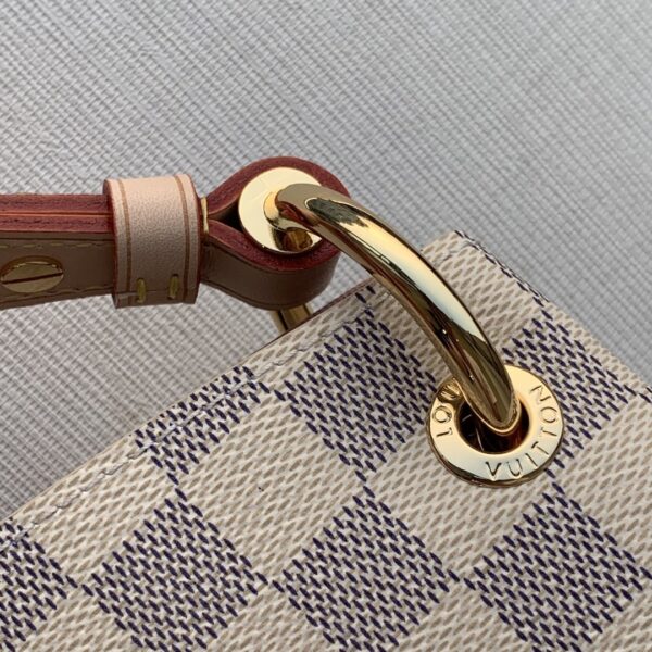1:1 Replica Louis Vuitton LV Graceful MM Damier Azur Canvas Exclusive Bag For Women N42233 - 16.1in/ 41cm