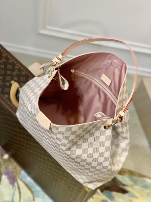 1:1 Replica Louis Vuitton LV Graceful MM Damier Azur Canvas Exclusive Bag For Women N42233 - 16.1in/ 41cm