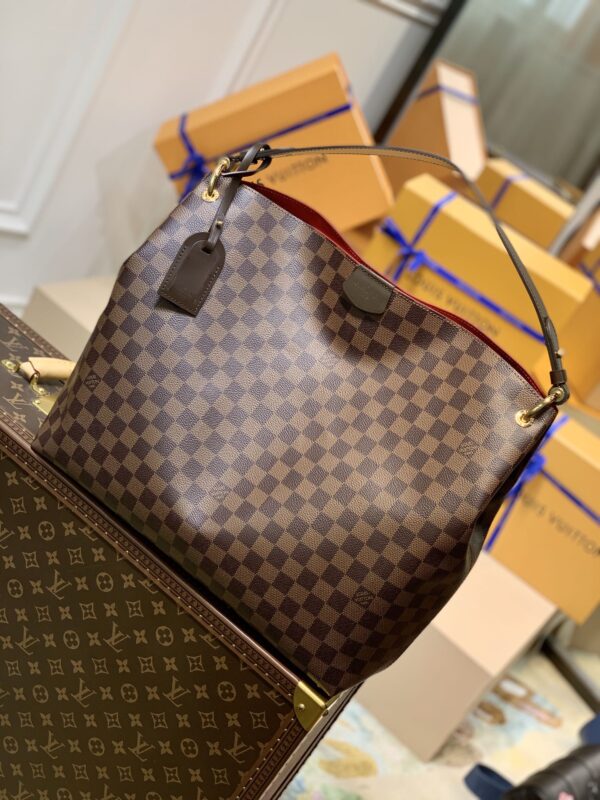 1:1 Replica Louis Vuitton LV Graceful MM Damier Ebene Canvas Exclusive Bag For Women N44045 - 16.1in/ 41cm