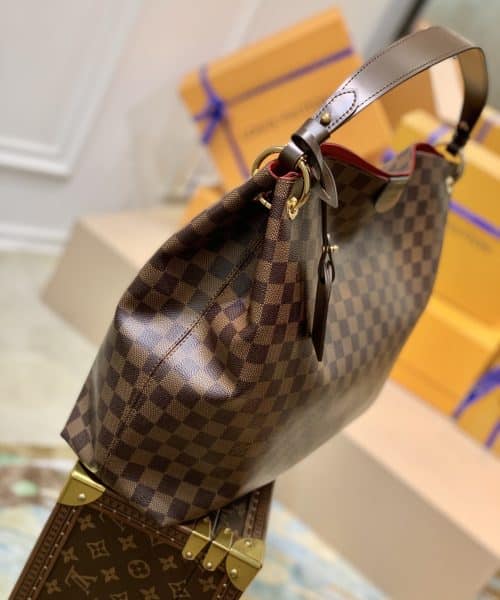 1:1 Replica Louis Vuitton LV Graceful MM Damier Ebene Canvas Exclusive Bag For Women N44045 - 16.1in/ 41cm