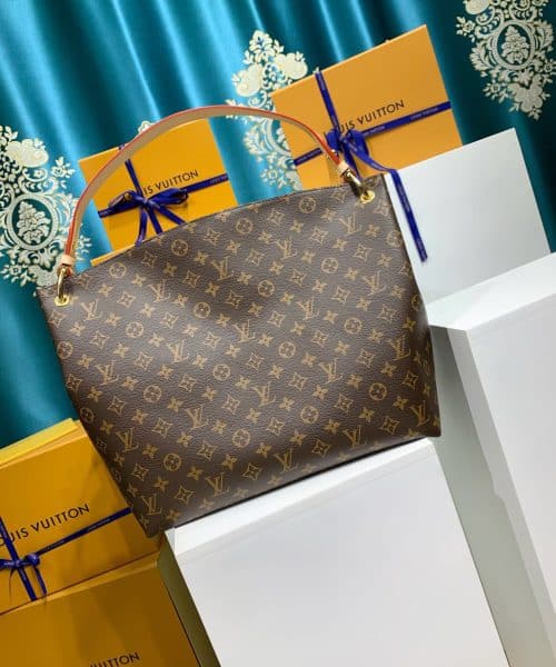 1:1 Replica Louis Vuitton LV Graceful MM Monogram Canvas Exclusive Bag For Women M43703 - 16.1in/ 41cm