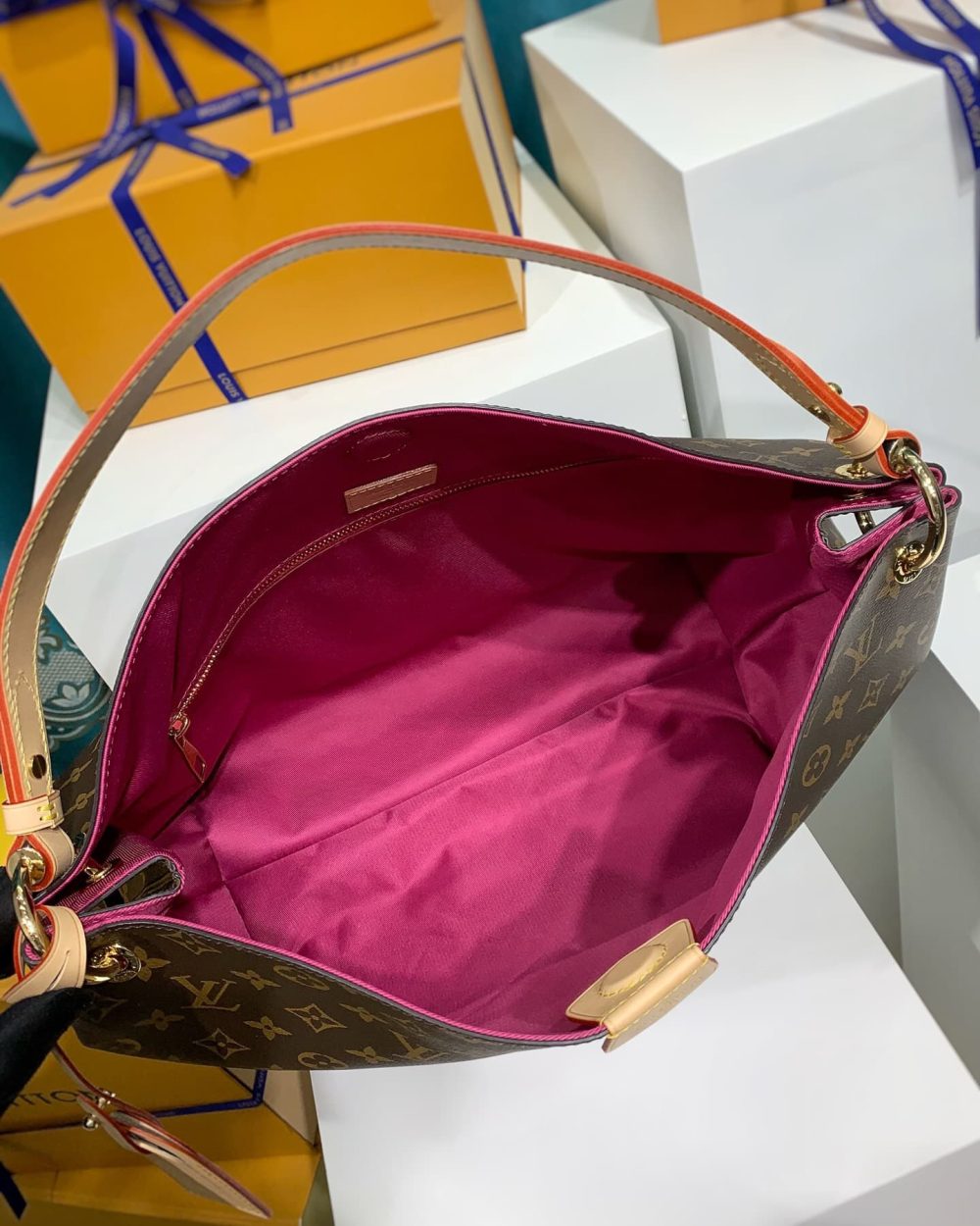 1:1 Replica Louis Vuitton LV Graceful MM Monogram Canvas Exclusive Bag For Women M43703 - 16.1in/ 41cm