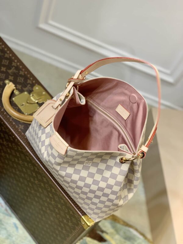 1:1 Replica Louis Vuitton LV Graceful PM Damier Azur Canvas Exclusive Bag For Women N42249 - 13.8in/ 35cm