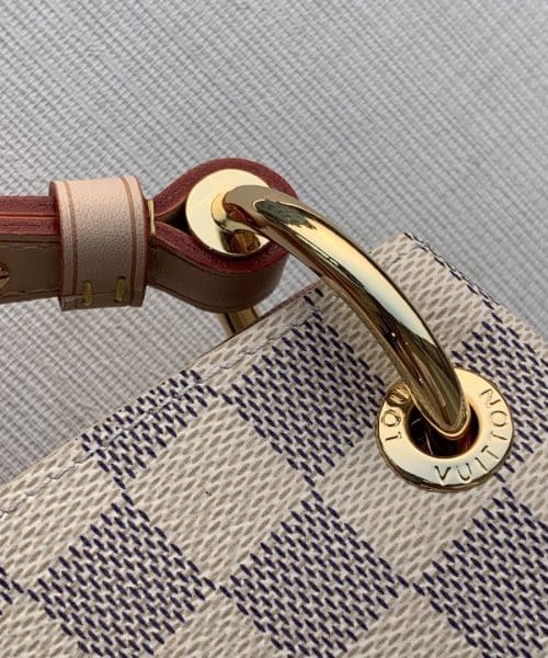 1:1 Replica Louis Vuitton LV Graceful PM Damier Azur Canvas Exclusive Bag For Women N42249 - 13.8in/ 35cm
