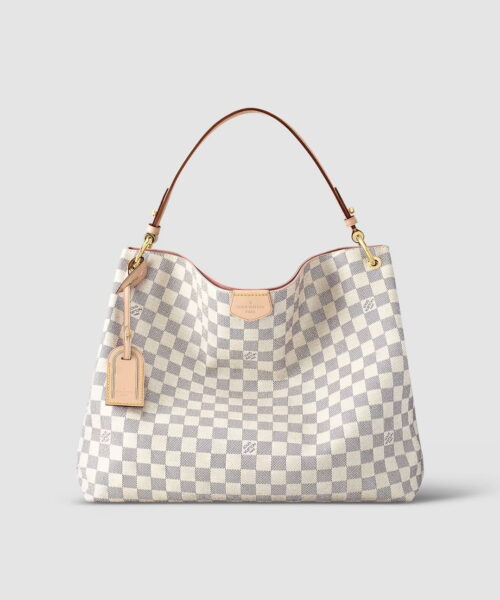 1:1 Replica Louis Vuitton LV Graceful PM Damier Azur Canvas Exclusive Bag For Women N42249 - 13.8in/ 35cm