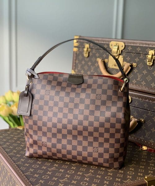 1:1 Replica Louis Vuitton LV Graceful PM Damier Ebene Canvas Exclusive Bag For Women N44044 - 13.8in/ 35cm