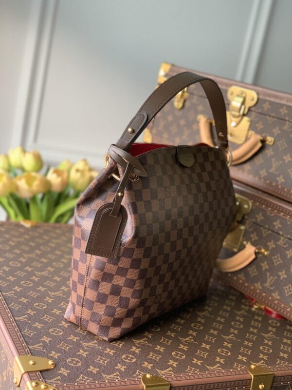1:1 Replica Louis Vuitton LV Graceful PM Damier Ebene Canvas Exclusive Bag For Women N44044 - 13.8in/ 35cm