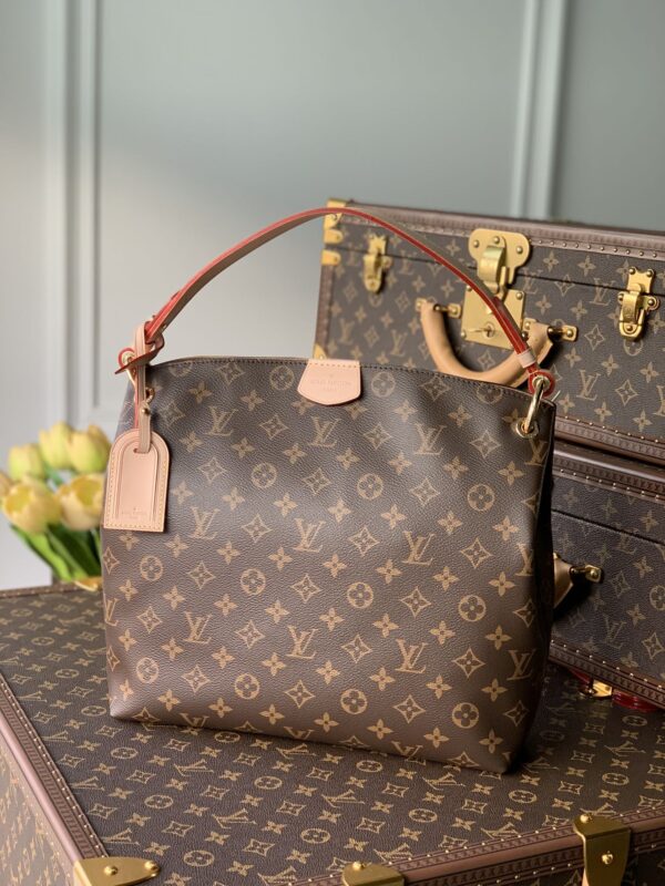 1:1 Replica Louis Vuitton LV Graceful PM Monogram Canvas Exclusive Bag For Women M43701 - 13.8in/ 35cm
