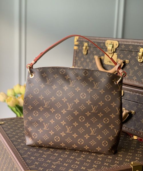 1:1 Replica Louis Vuitton LV Graceful PM Monogram Canvas Exclusive Bag For Women M43701 - 13.8in/ 35cm