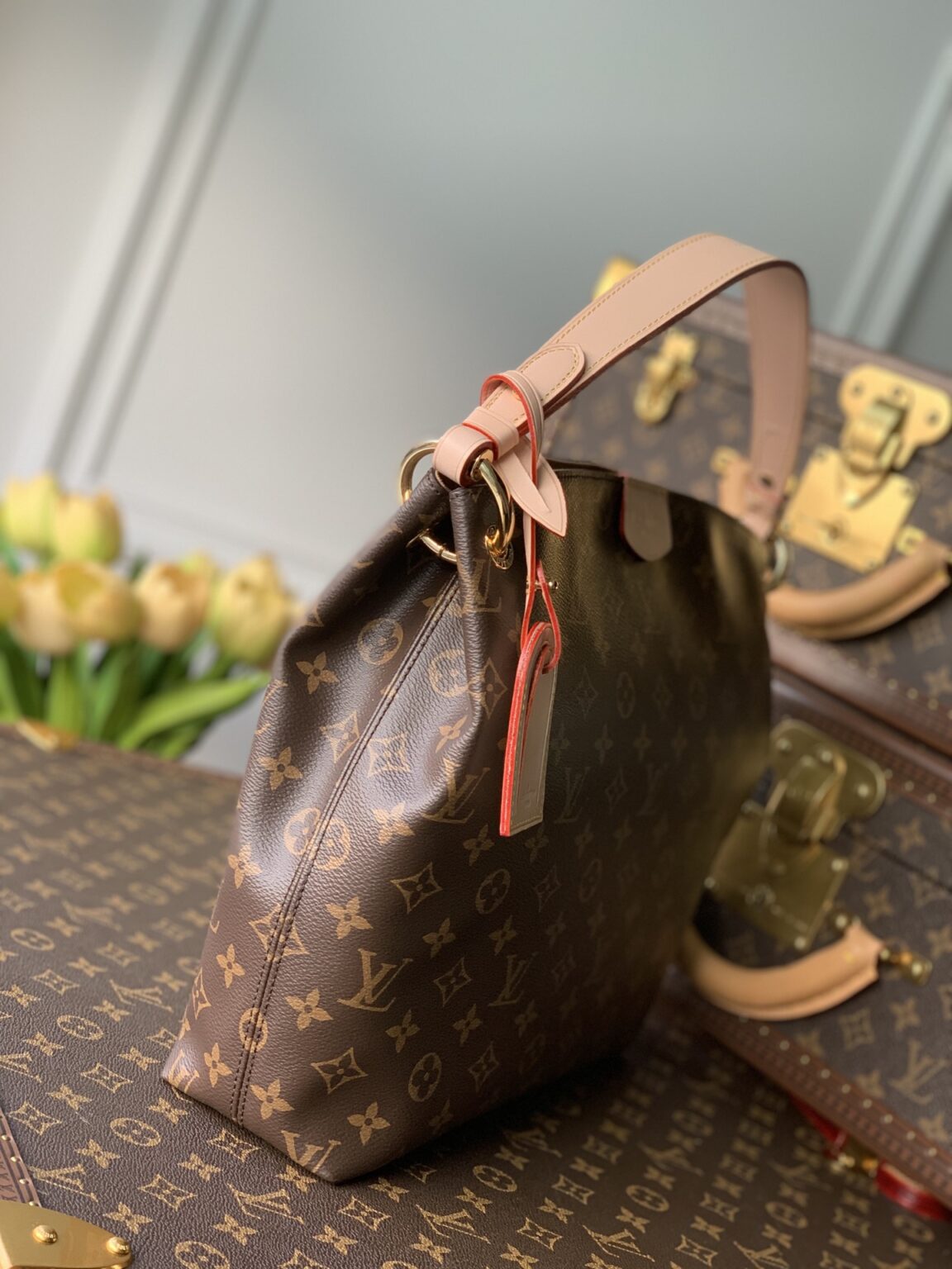 1:1 Replica Louis Vuitton LV Graceful PM Monogram Canvas Exclusive Bag For Women M43701 - 13.8in/ 35cm - Image 4