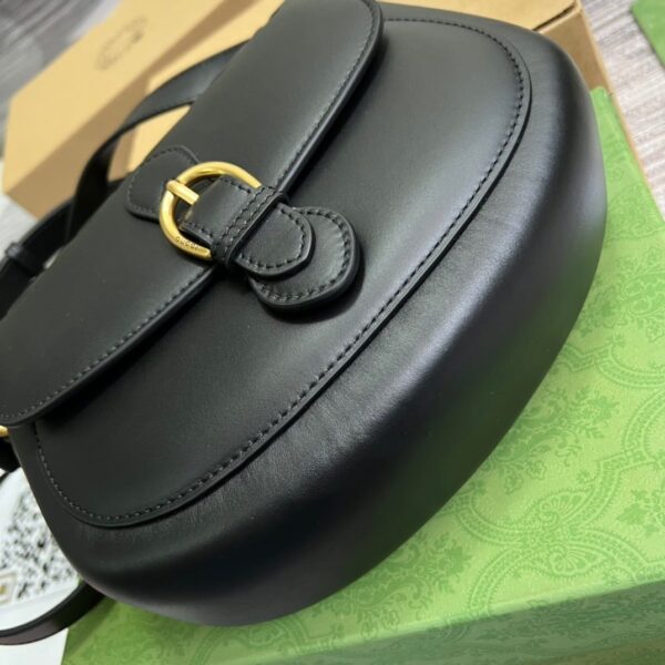 1:1 Replica Gucci Aria Shoulder Bag Black For Women, Women's Bags 10.2in/25cm GG