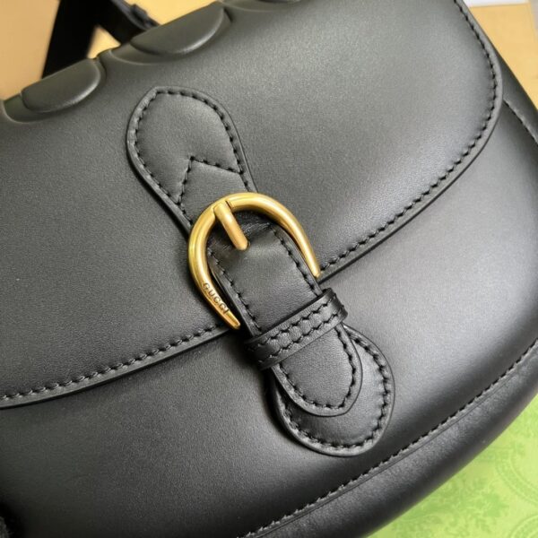 1:1 Replica Gucci Aria Shoulder Bag Black For Women, Women's Bags 10.2in/25cm GG