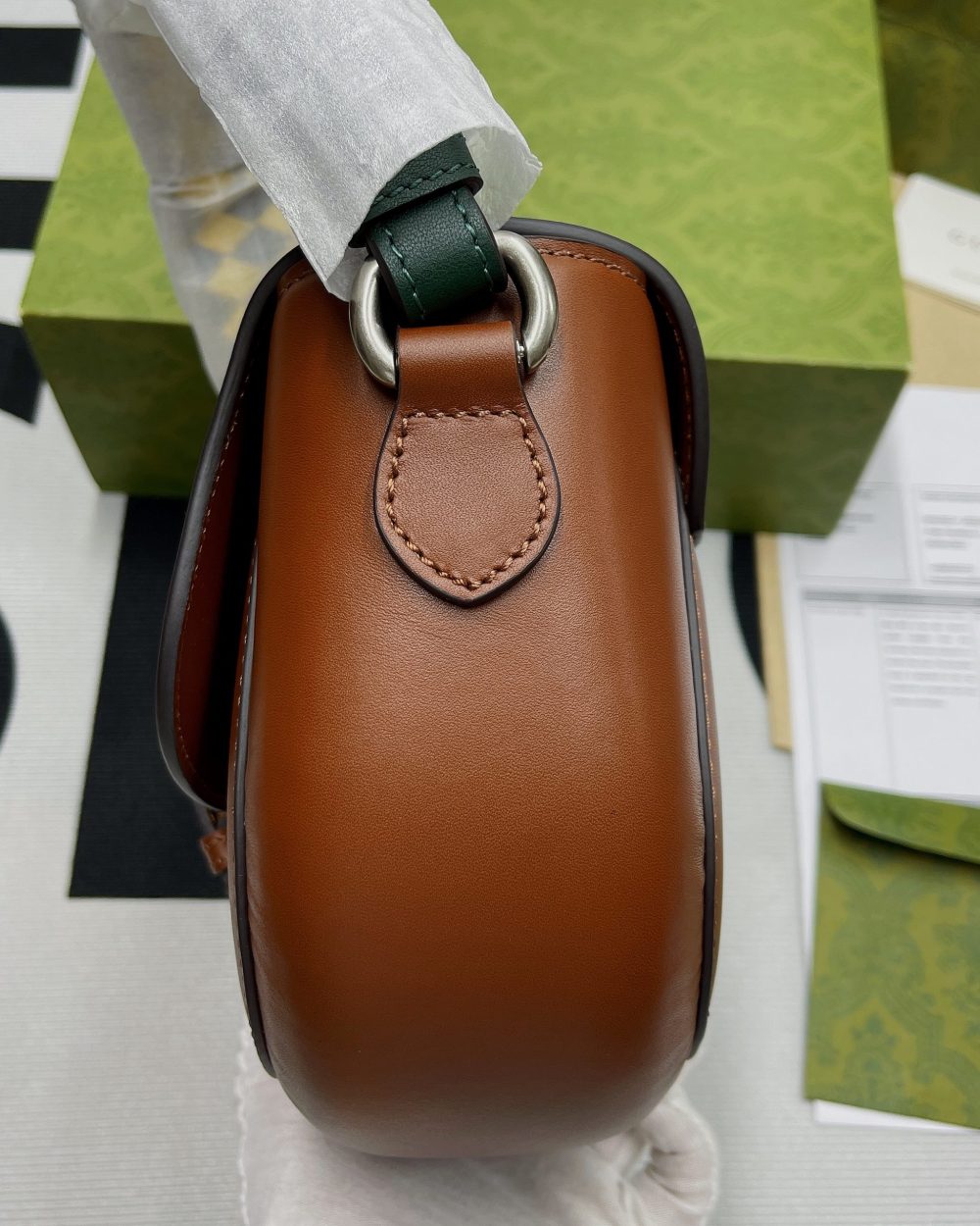 1:1 Replica Gucci Aria Shoulder Bag Red For Women, Women's Bags 10.2in/25cm GG