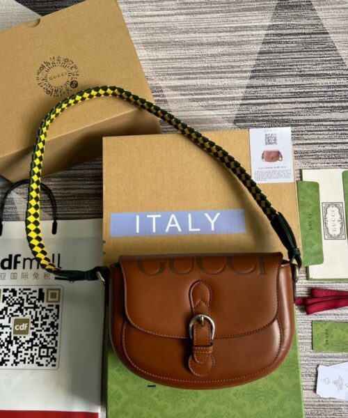 1:1 Replica Gucci Aria Shoulder Bag Red For Women, Women's Bags 10.2in/25cm GG
