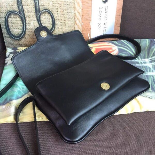 1:1 Replica Gucci Arli Shoulder Bag Black For Women 10in/26cm 550129 0V10G 1000