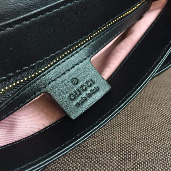 1:1 Replica Gucci Arli Shoulder Bag Black For Women 10in/26cm 550129 0V10G 1000