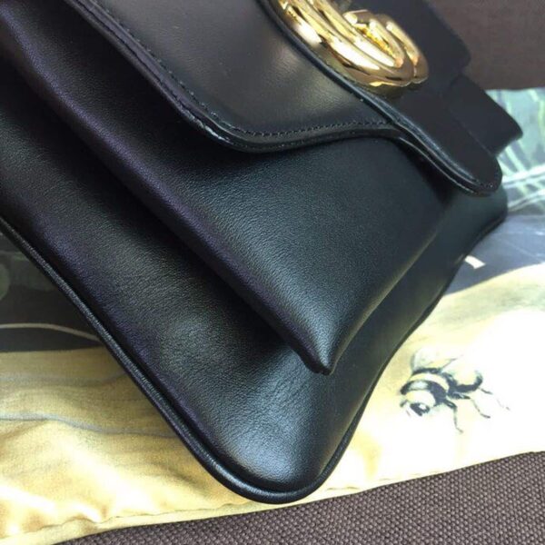 1:1 Replica Gucci Arli Shoulder Bag Black For Women 10in/26cm 550129 0V10G 1000