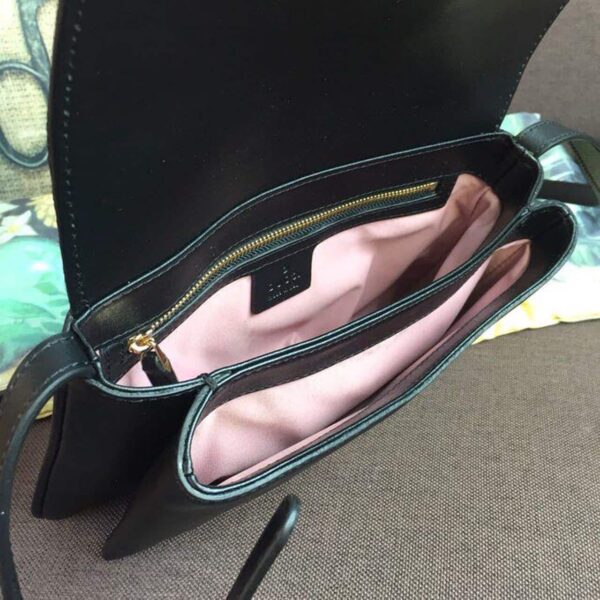 1:1 Replica Gucci Arli Shoulder Bag Black For Women 10in/26cm 550129 0V10G 1000