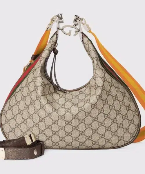 1:1 Replica Gucci Atache Large Shoulder Bag Beige And Multicolor For Women, Women's Bags 13.8in/35cm GG‎ ‎‎‎702823 96GRN 4091